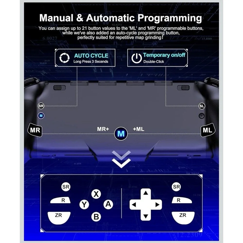 JC400 Wireless Controller for Nintendo Switch/Switch OLED, New But Missing Cable